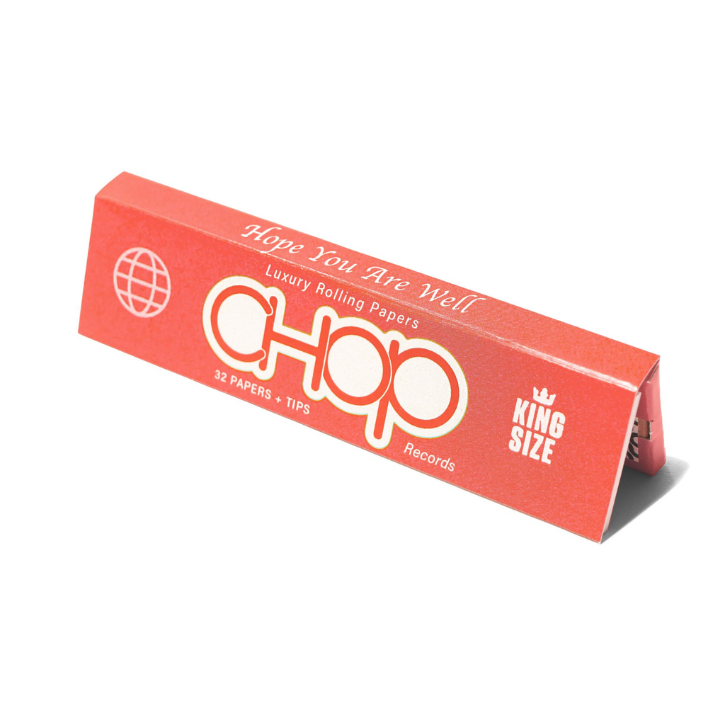 Chop Reds Unbleached - Organic Unbleached Vegetable Fiber Rolling Papers